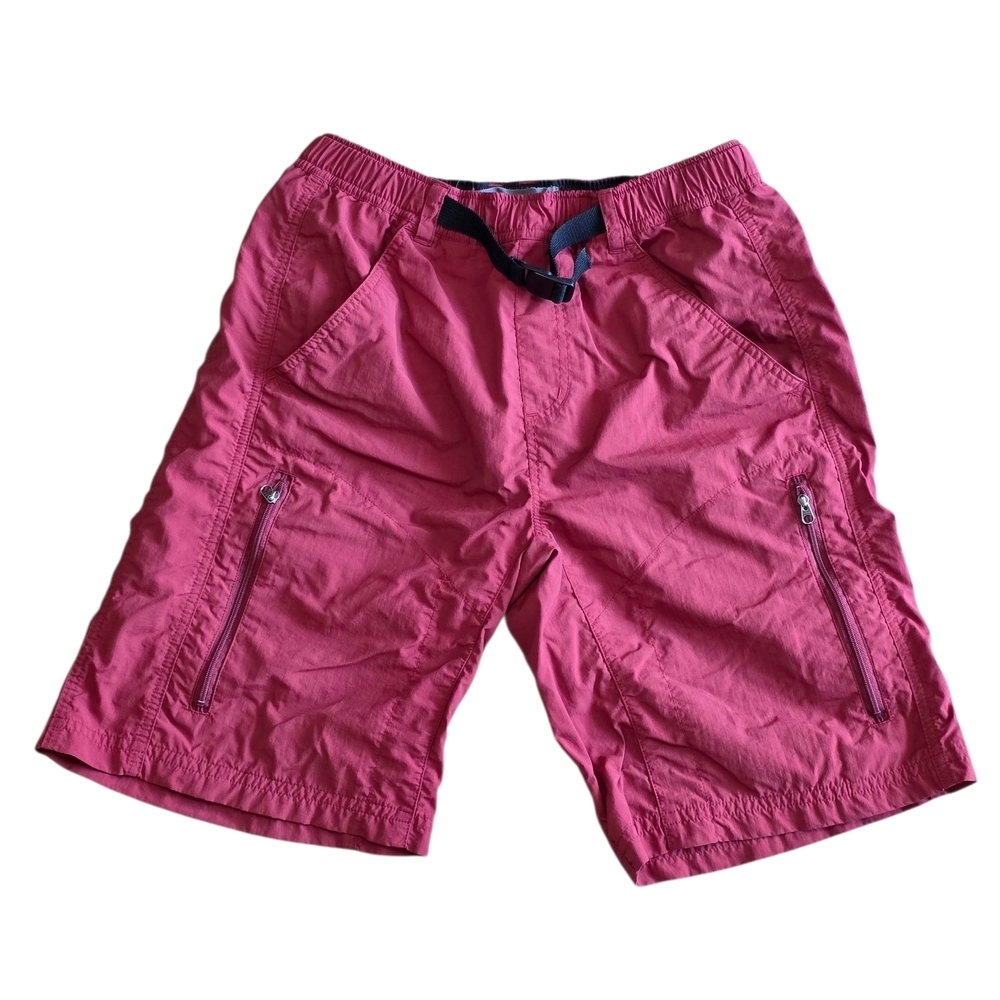 REI Men's Red Travel Cargo Short With Mesh Liner Size Small